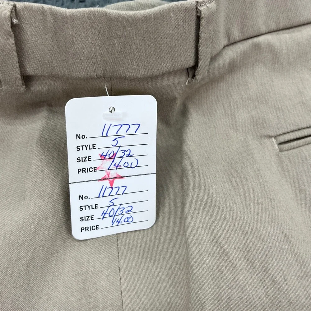Tommy Hilfiger TH Flex Tan Pants Mens 40x32 Straight Fit Stretch NEW‎